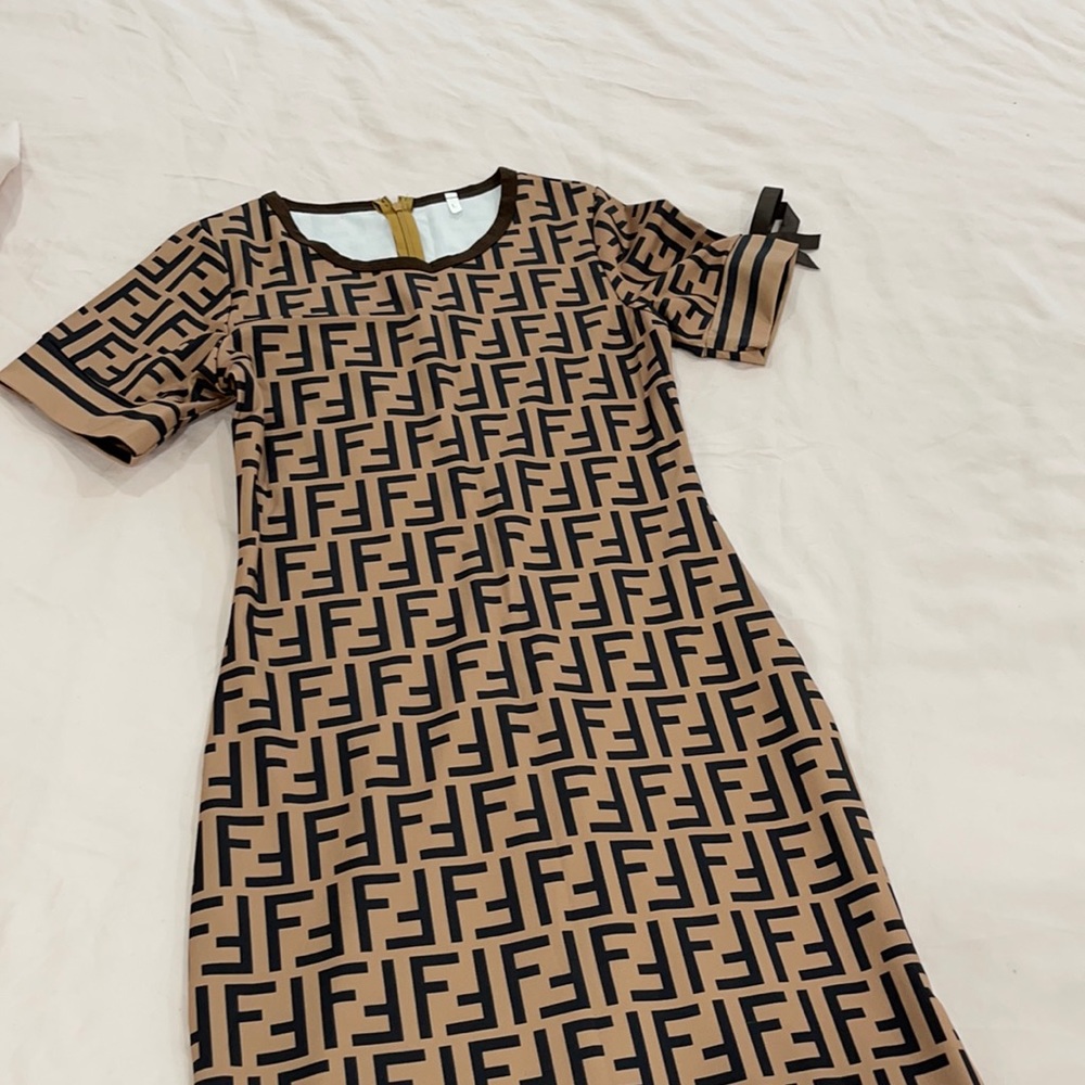 Replica body on dress. Worn once